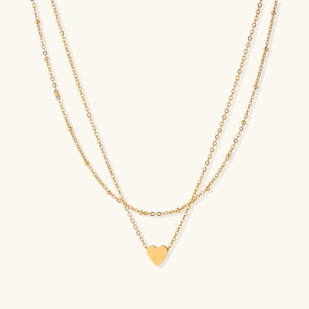 Layered Heart Necklace
