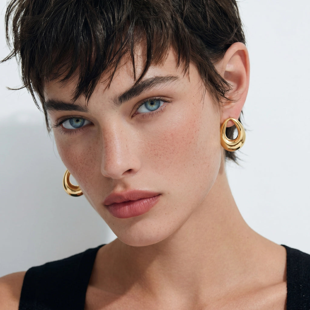 Golden Loop Studs