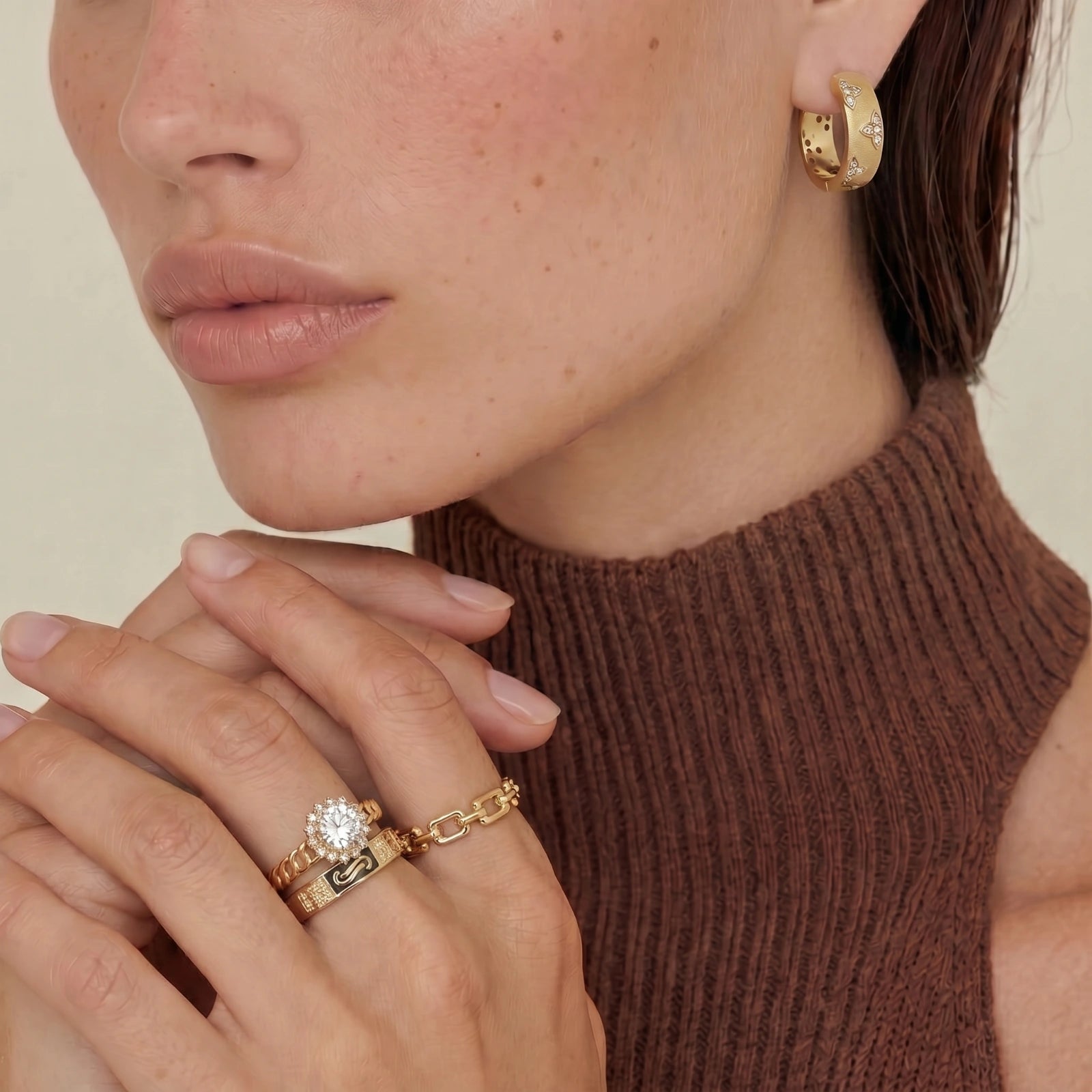 Golden Hour Chain Ring Set