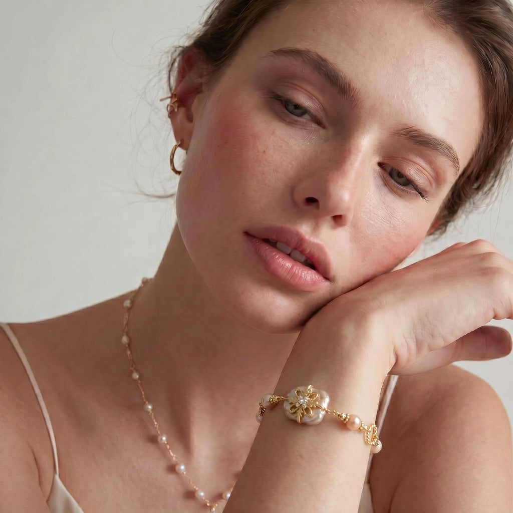 Baroque Pearl Bloom Bracelet
