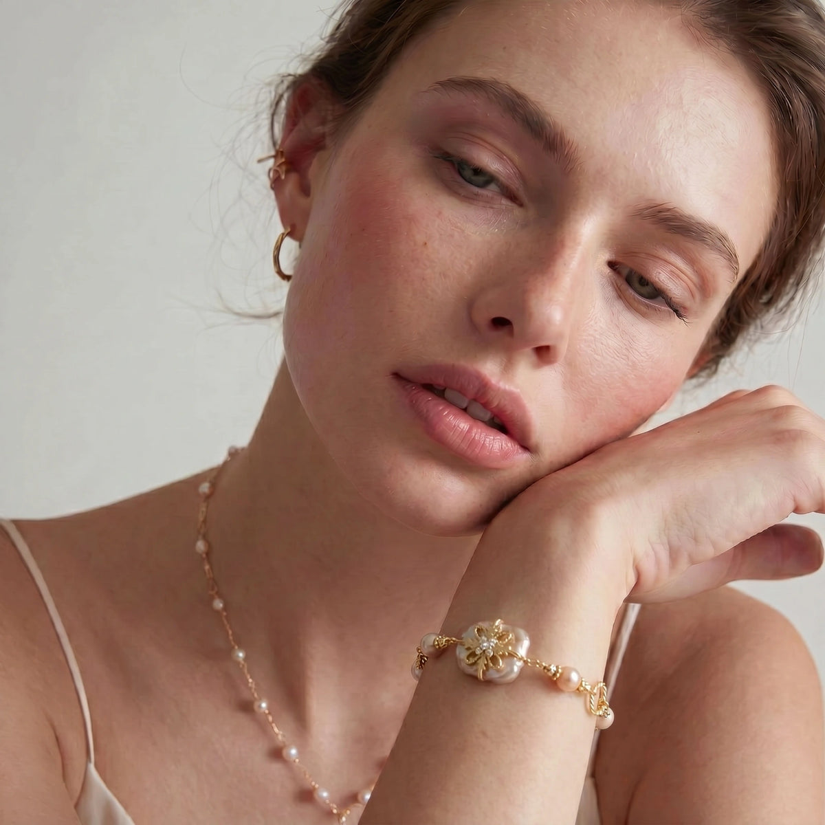 Baroque Pearl Bloom Bracelet