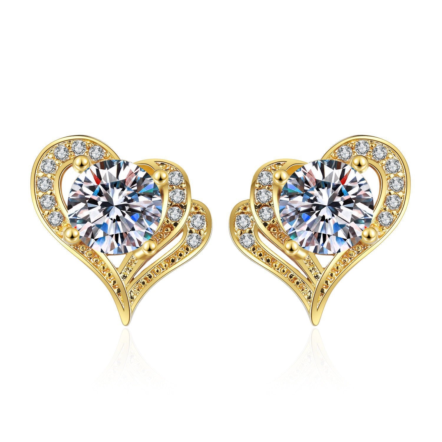 Elegant Zircon Stud Earrings