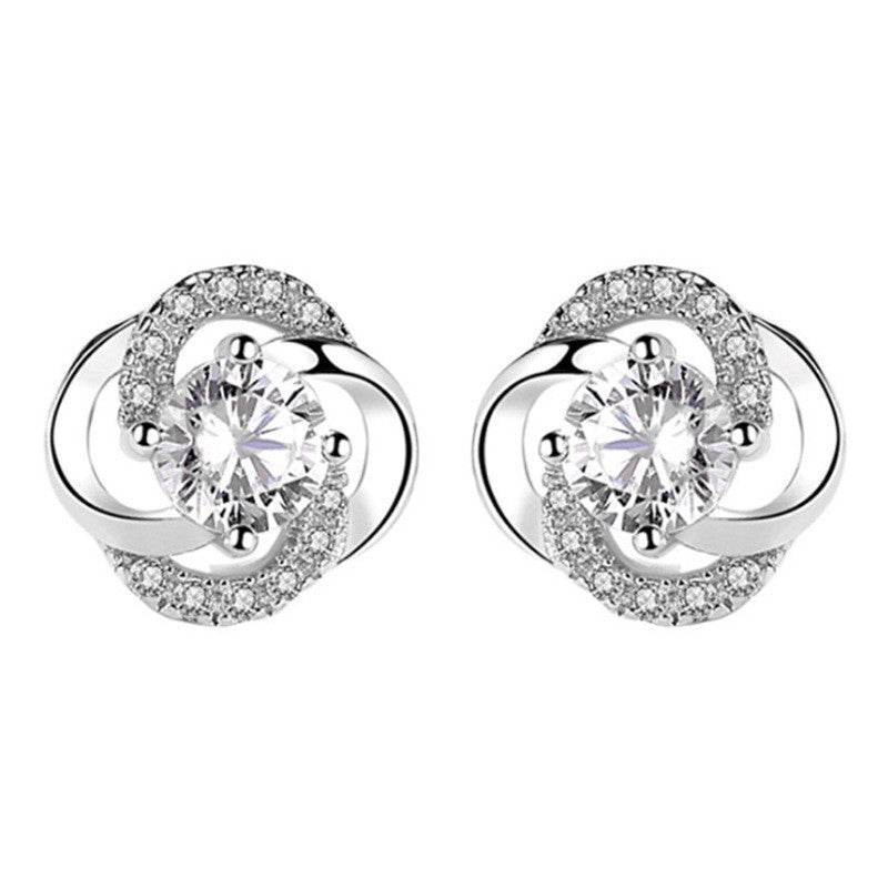 Elegant Zircon Stud Earrings