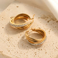 Aurielle Twisted Luxe Hoop Earrings