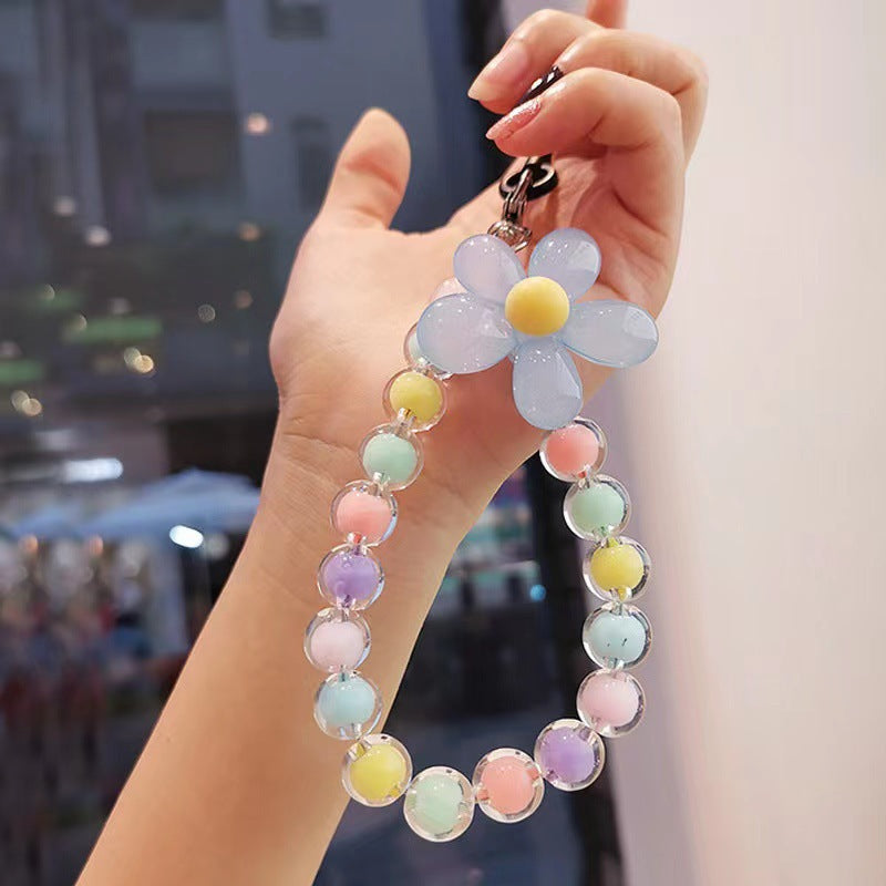 BloomBead Flower Phone Wristlet Charm