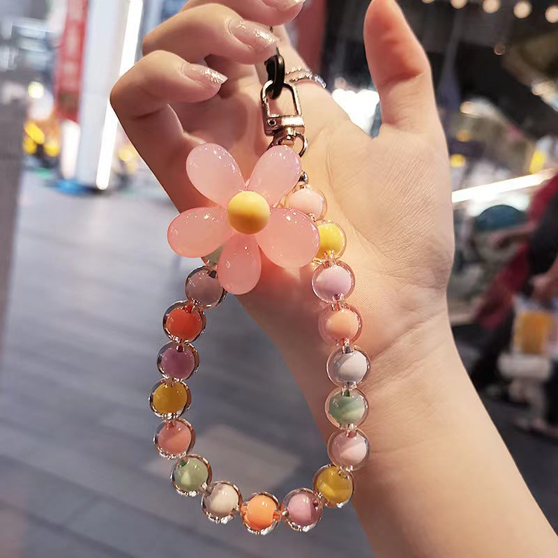 BloomBead Flower Phone Wristlet Charm