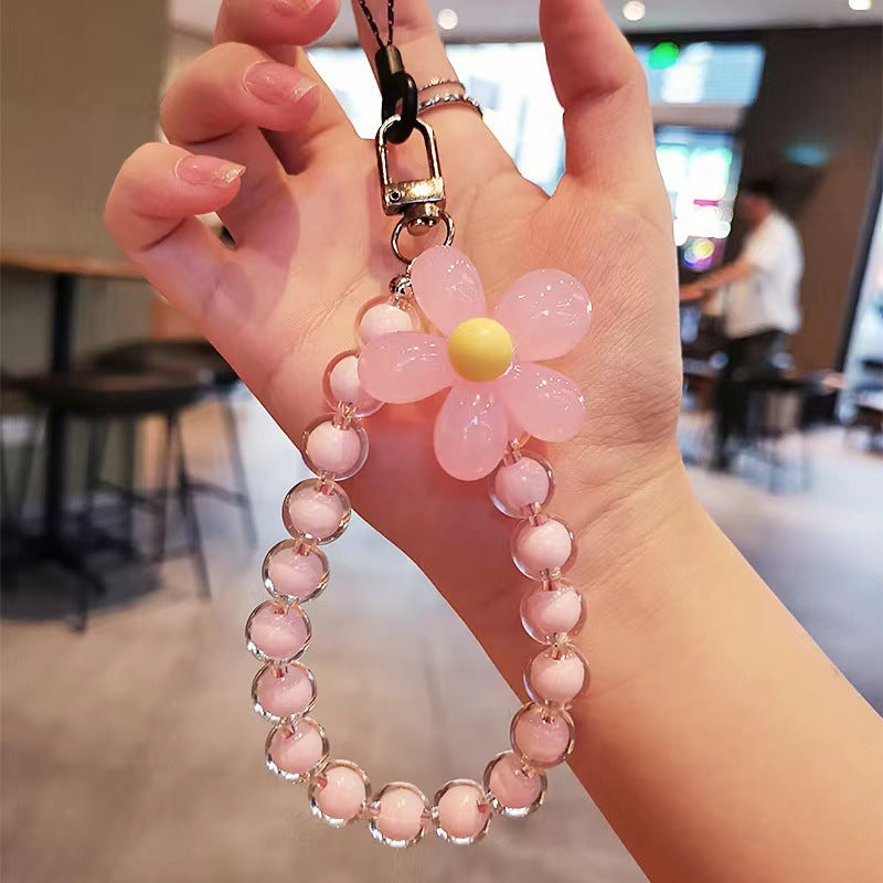 BloomBead Flower Phone Wristlet Charm