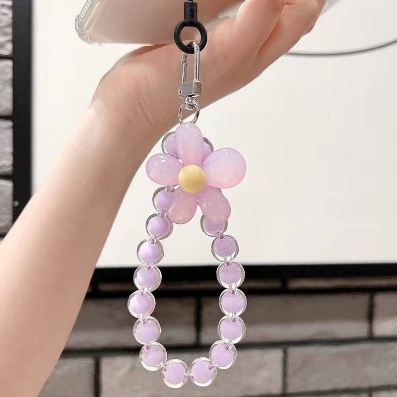 BloomBead Flower Phone Wristlet Charm