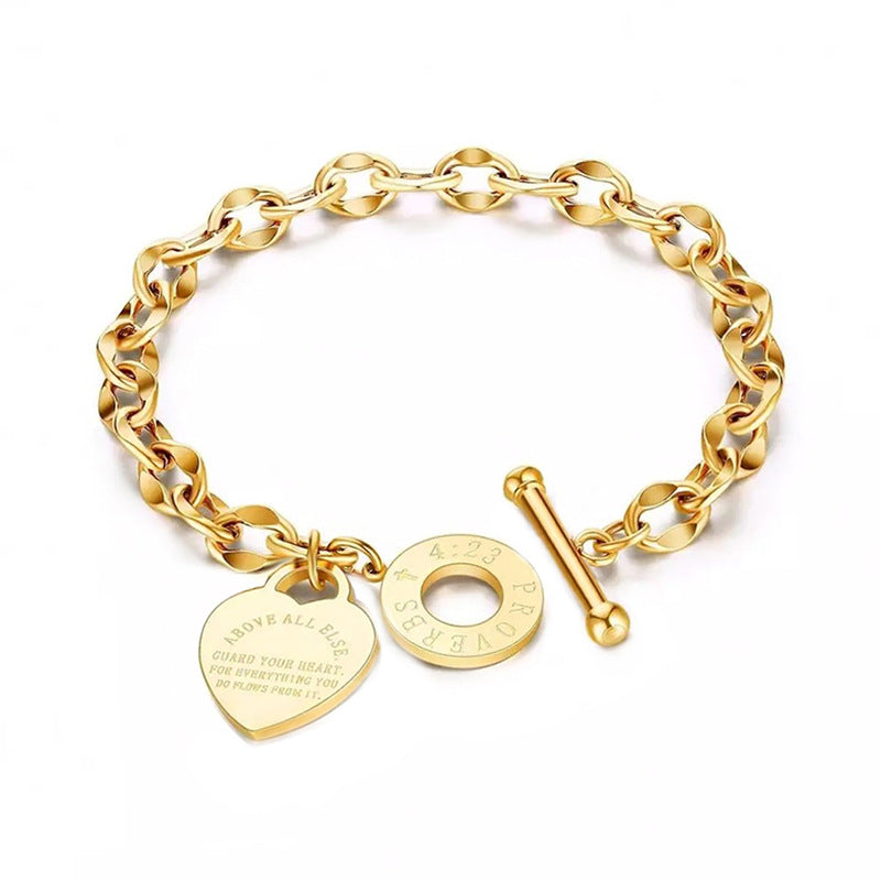 Auros Charm Guarded Heart Bracelet