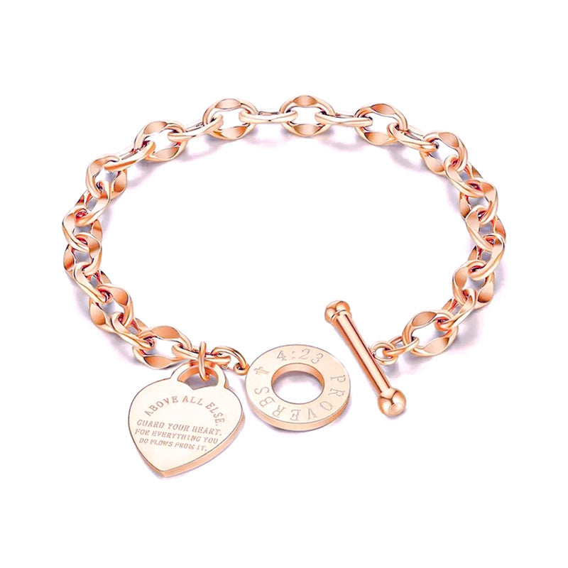Auros Charm Guarded Heart Bracelet