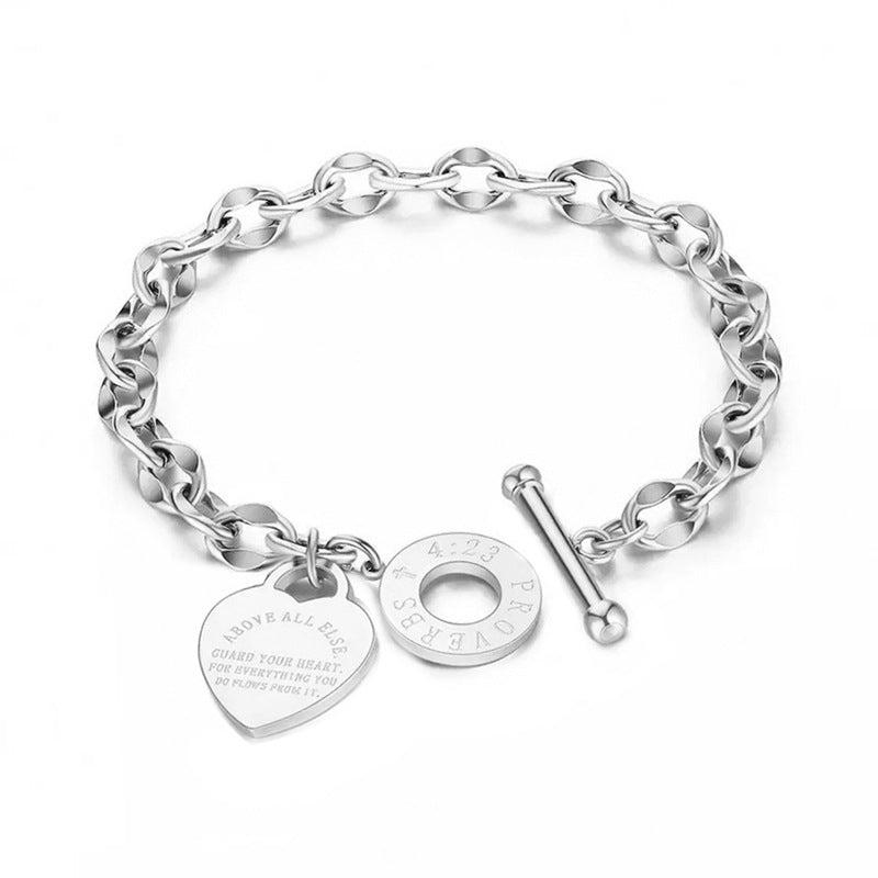 Auros Charm Guarded Heart Bracelet
