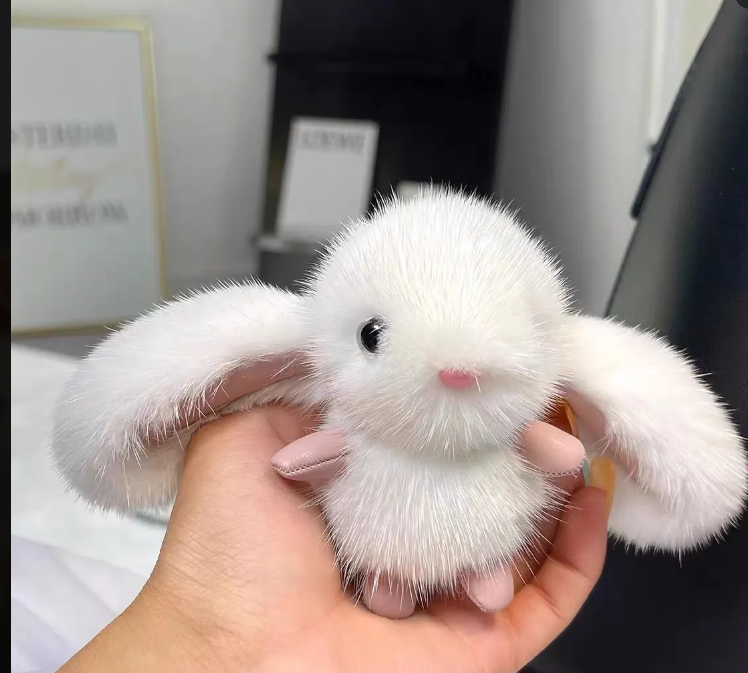 Luna Plush Bunny Bag Charm
