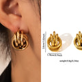 Aurielle Twisted Knot Hoop Earrings