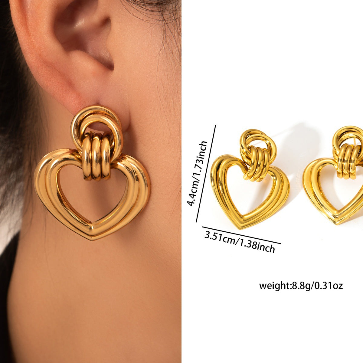 Aurielle Twisted Knot Hoop Earrings